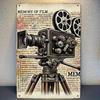 Vintage Camera Metal Wall Art   Retro Film Memories Decorative Sign Iron Material Perfect for Home Decor  Gifts  for Birth
