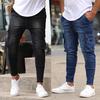Men's Multi-Pocket Stretch Jeans Zip Decoration Workwear Jeans New