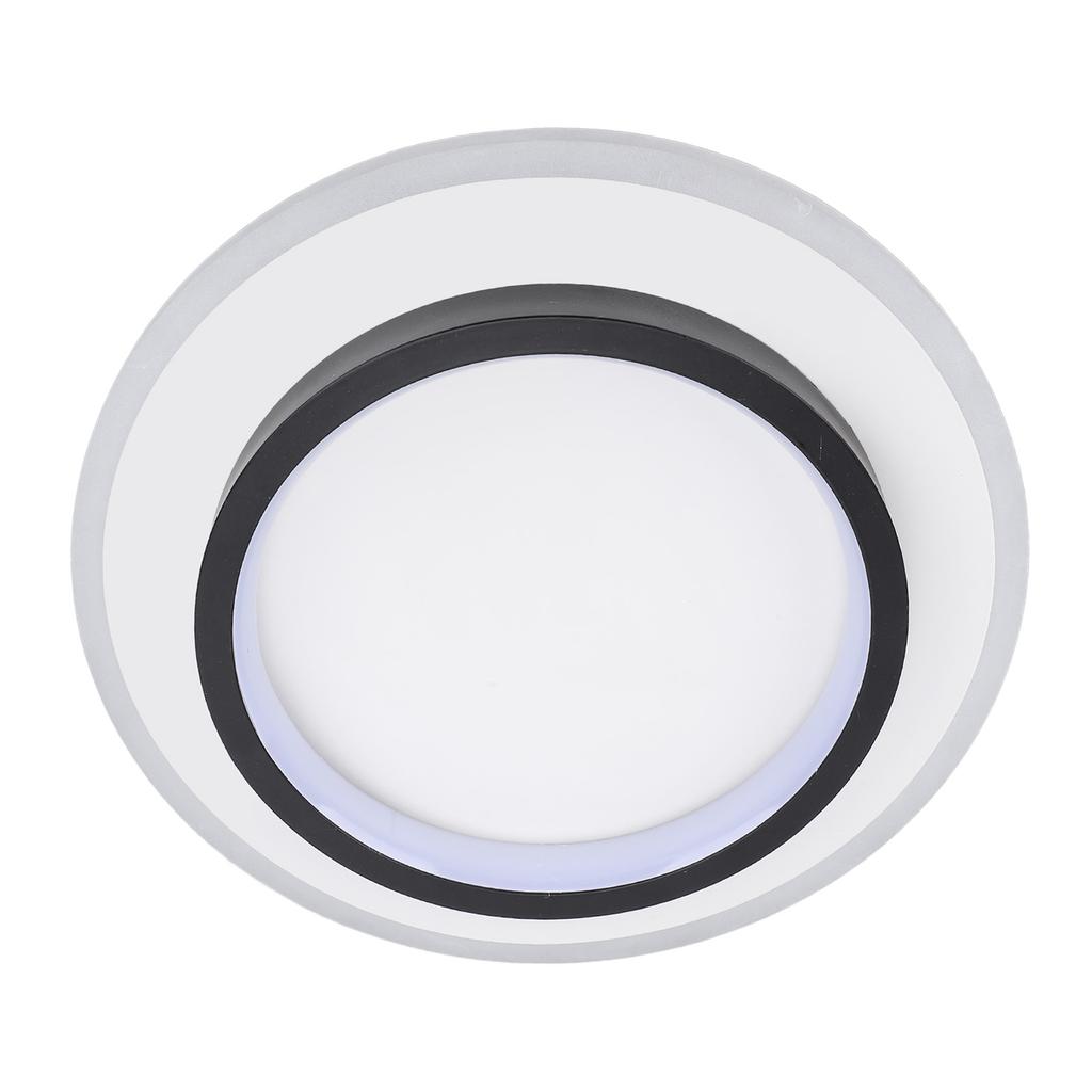 Modern LED Ceiling Light Flush Mount Round Fixture with Remote Control for Living Room Hallway Entry