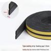 D-Type Self-Adhesive EPDM Rubber Door & Window Insulating Seal: Windproof, Soundproof, Heat Insulation & Anti-Collision Strip.
