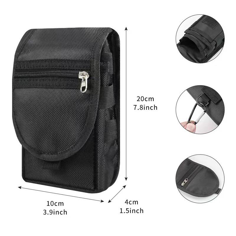 Large Screen Mobile Phone Bag Casual Waist Bag Daily Coin Purse Multi-Purpose Phone Belt Pouch Tactical Molle Phone Pouch Carry