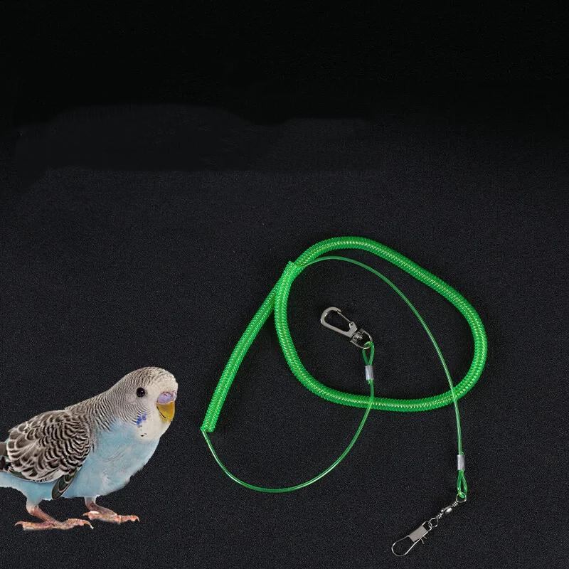 1Pc Parrot Starling Pet Bird Leash Kit Anti-bite Flying Training Rope for Bird Pet Cockatiel Stretch Length 3M/6M/10M/15M/20M