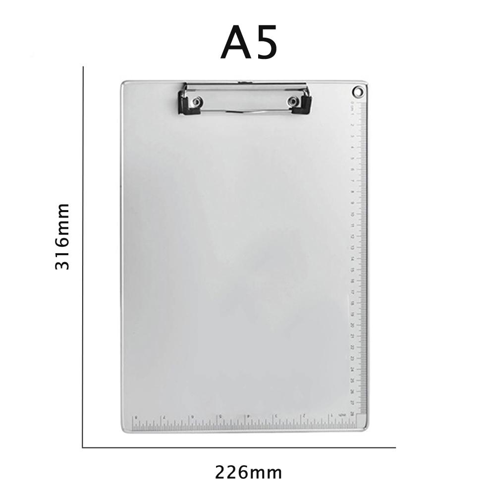 Папка-планшет из алюминиевого сплава для бумаги формата A4A5 с зажимом для письма папка для файлов и документов школьные и офисные канцелярские товары 3166₽