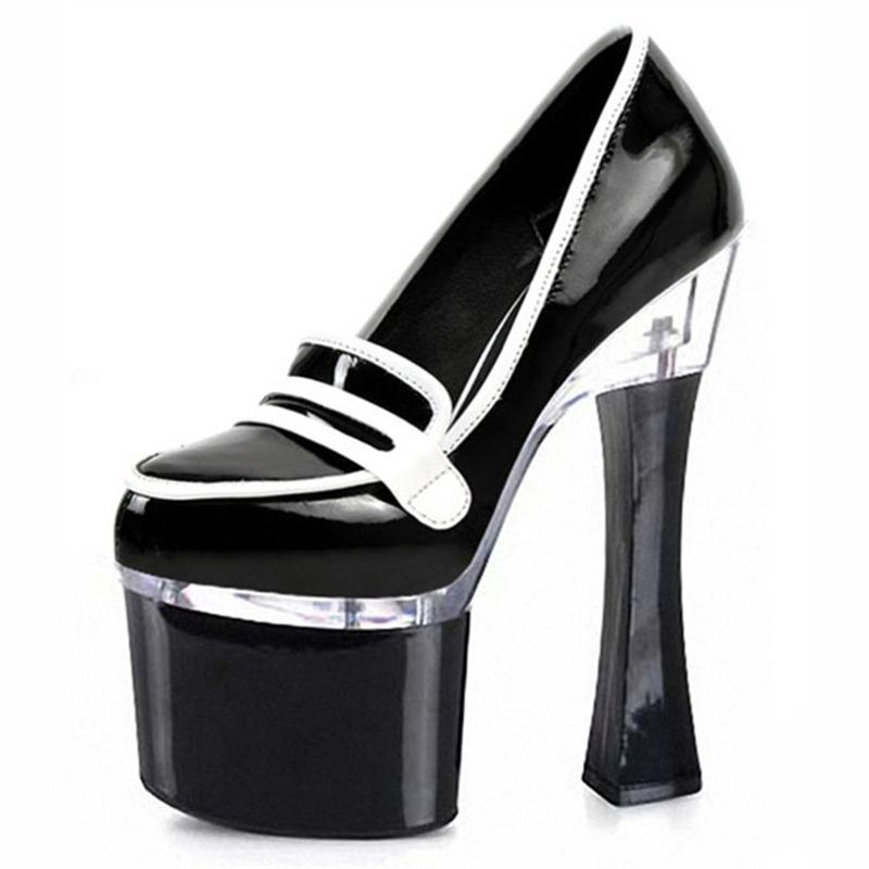 

15 см тонкий каблук Интернет-звезда мода прозрачные женские туфли-лодочки туфли для подружки невесты свадебные туфли круглый носок высокие каблуки лето новый мелкий вырез 46