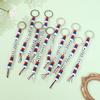 WTEMPO Creative Keychain Kit LOVE USA & AMERICAN Letter Beads Keychains Handbags Packbacks Hanging Keychian Pendents Festival Holiday Keychain Gifts