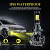2 PCS EV15 H7 DC9-32V / 3000LM / 30W / 6000K+3000K IP65 Car LED Double Color Fog Light with 12LEDs CSP Lamp Beads