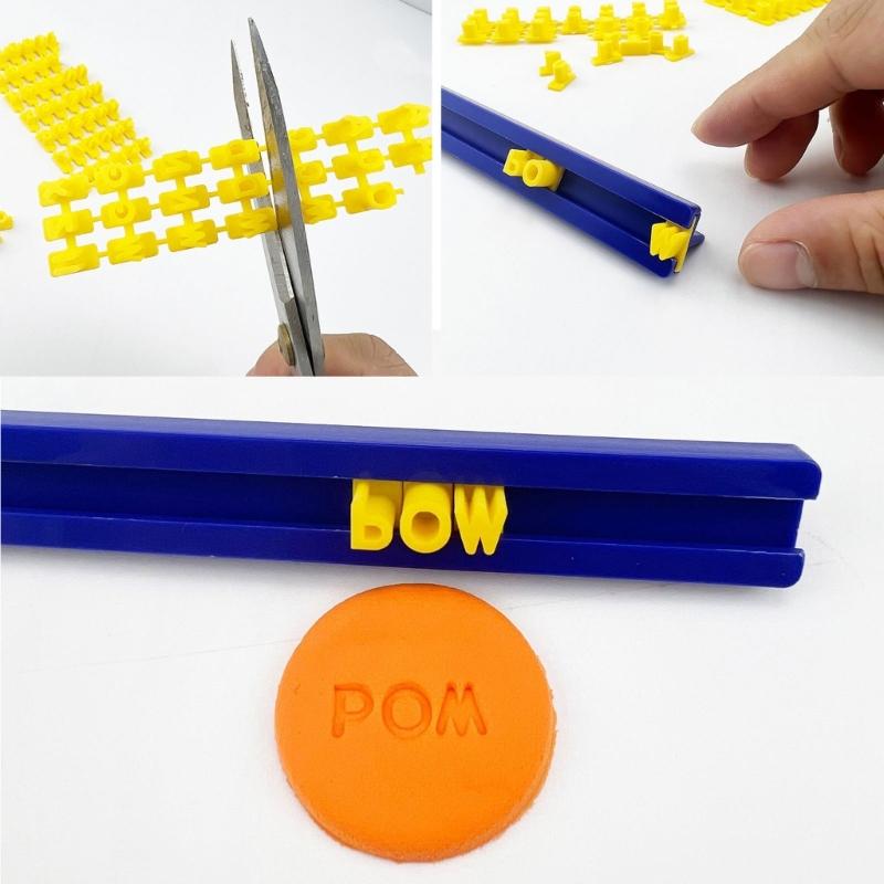 Decorative Letter Seal Cookie Stamp Alphabet Number Letter DIY Mold Fondant Letter Stamp Mini-Embosser Mould Biscuit