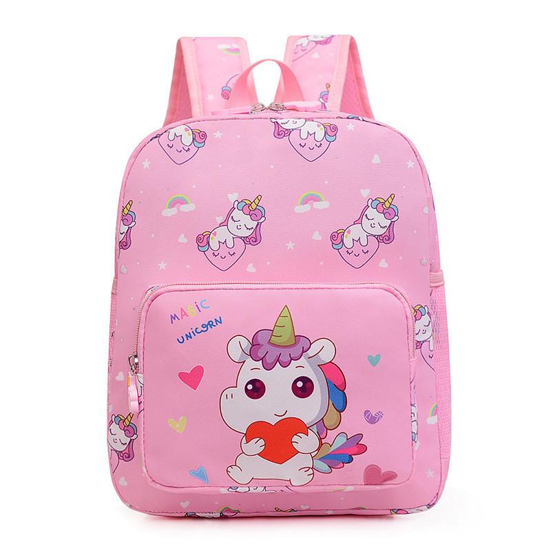 Adorable Unisex Nylon Cartoon School Backpack Breathable Modern Trendy Design