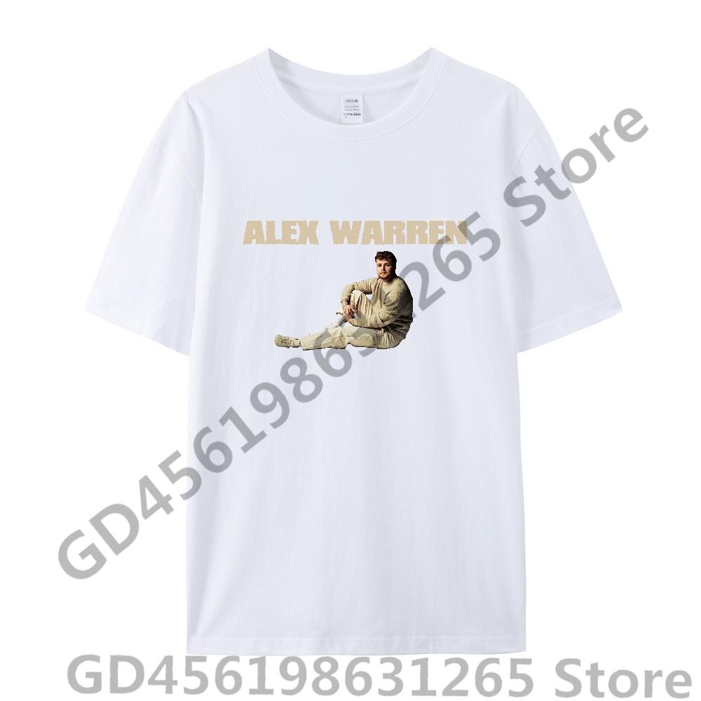 New Alex Warren T Shirt UnisexWomen Harajuku Kawaii Tops Y2k Unisex Hip Hop Tees Fashion Tops Casual Boysgirls Clothing