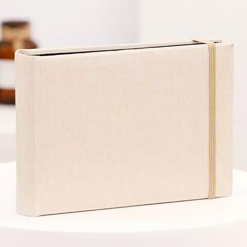 6-tums Fotoalbum Skrivbart Samling av Barns Tillväxtfoton 100 st Högkapacitet Tyg Konstpapper Mellanlägg Album