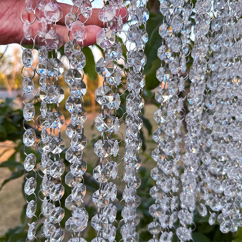 Crystal Bead Chain Wedding Venue Ceiling Decoration