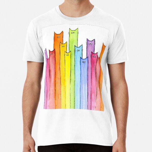 Rainbow of Cats  S To 5XL Made In the AU/USA T-Shirt