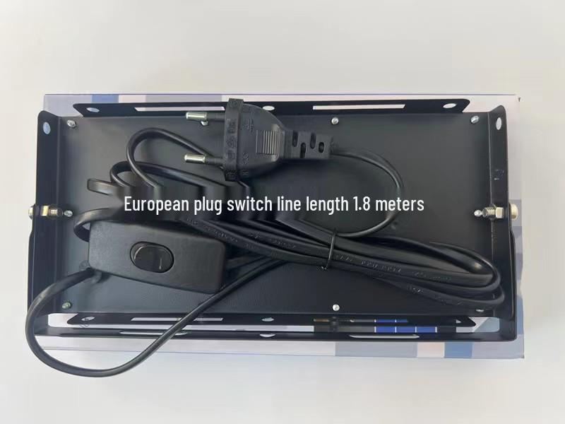 50W/100W Outdoor Waterproof LED Floodlight with European Plug, Super Bright Projection