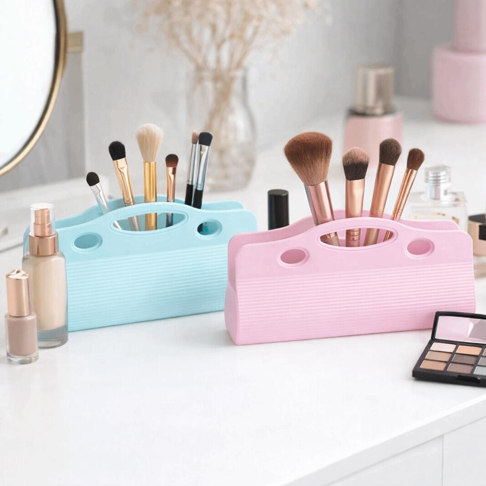 Solid Color Cosmetic Storage Bag Dust-proof Makeup Brush Case Makeup Brush Storage Bag  Travel