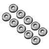 10pcs F608Z Shielded Steel Flanged Miniature Ball Bearings 8*22*7mm