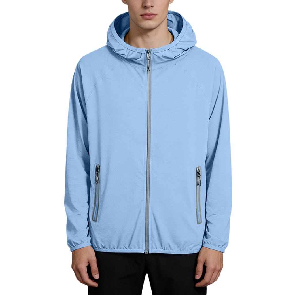 Men's loose-fitting casual hooded jacket