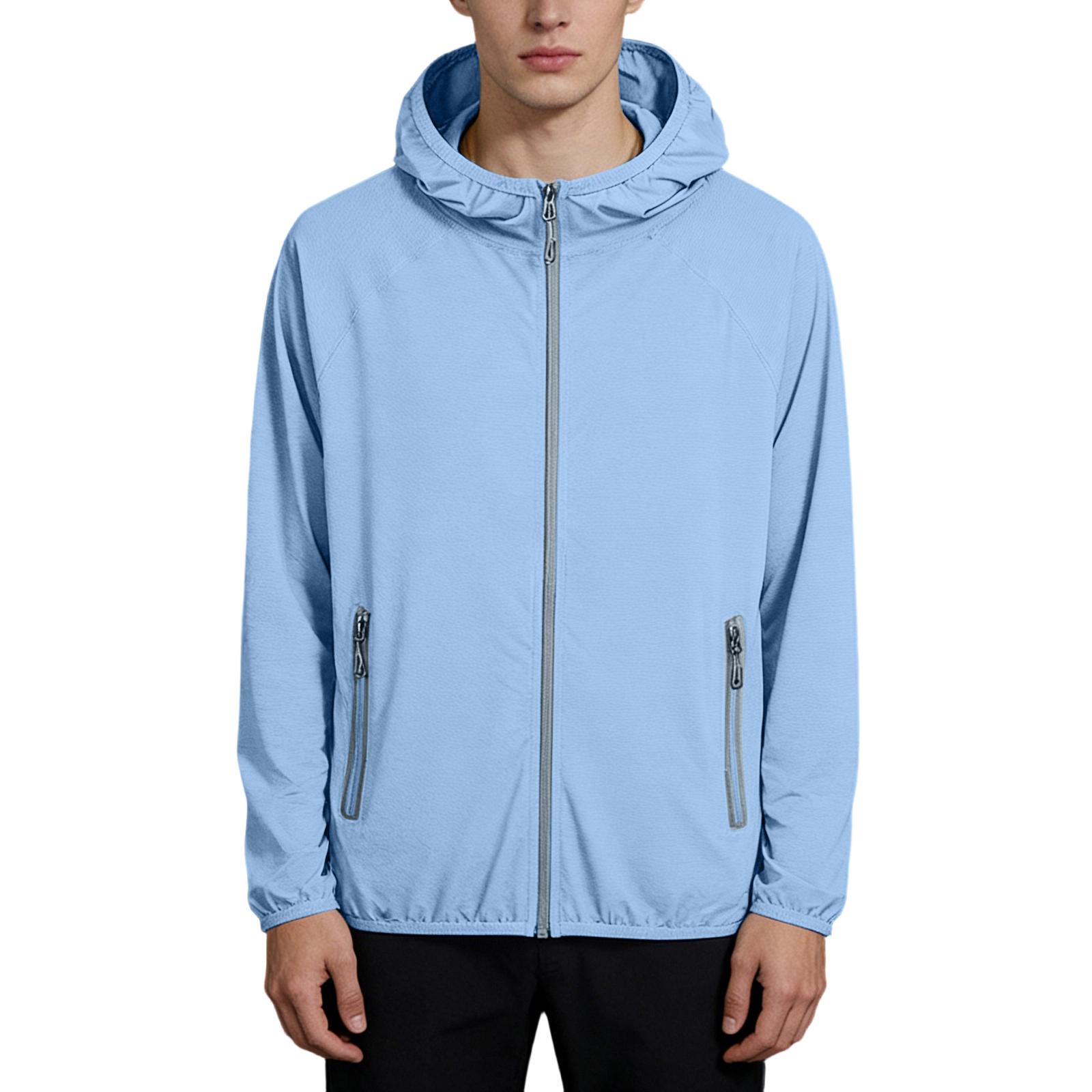 Men s loose-fitting casual hooded jacket L