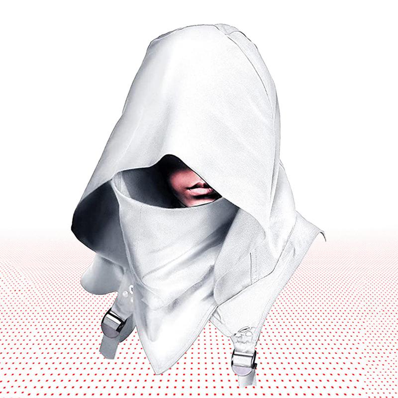 Cyberpunk Witch Hat Medieval Hooded Cape for Halloween Cosplay Role-playing Clothes Hooded Cloak