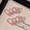 10Pcs Monet Garden Oval False Nails End UV Gel Material For Party Wedding Daily Use