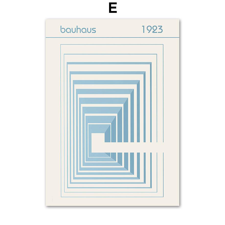 Blue Flower Market Posters and Prints Bauhaus William Morris Wall Art Canvas Painting Nordic Living Room Home Decoration Fresco