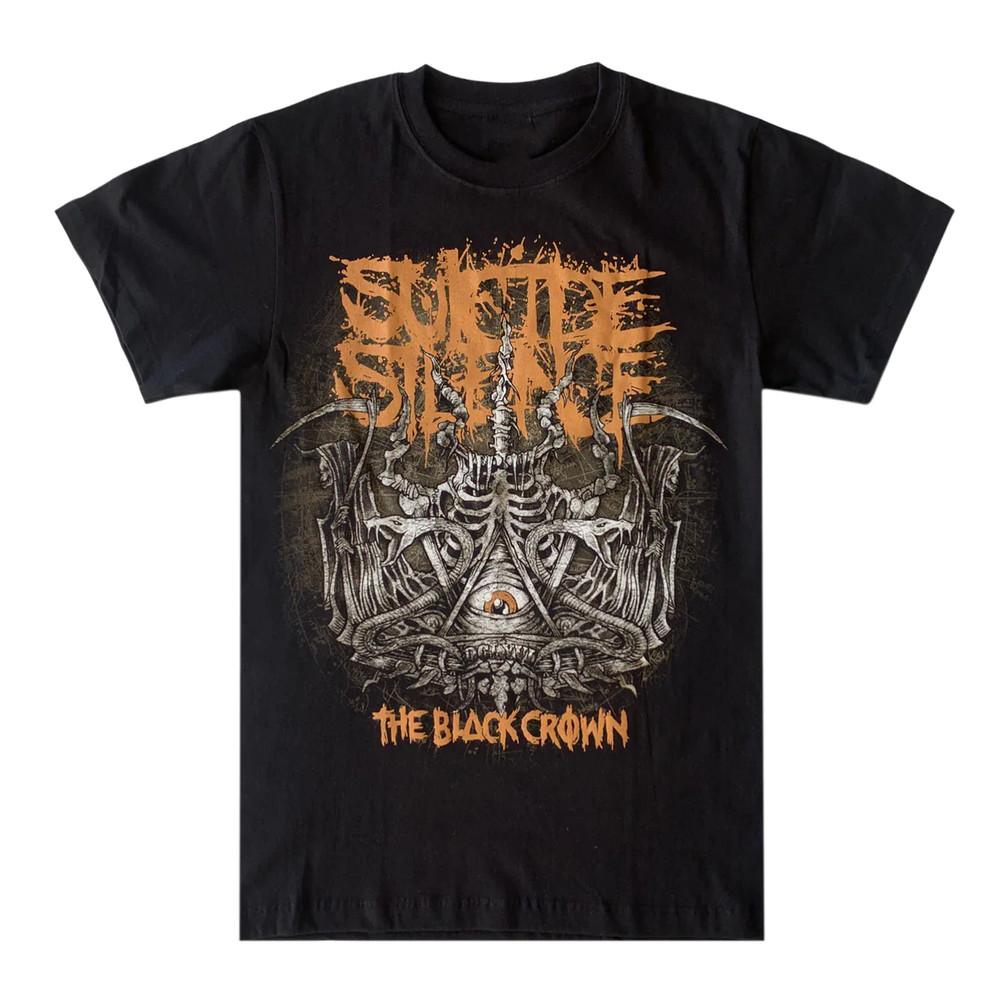 Футболка Suicide Silence - Футболка The Black Crown Мужская Черная Унисекс Футболка M