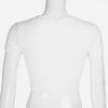 White Chinese Character Dragon Print T Shirt Women Bodycon Casual T-Shirt Femme Streetwear Tops