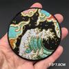 Embroidered Clothing Thermoadhesive Patches Iron-On Punk Landscape Embroidered Patches For Clothing Band Clorhing Stickers