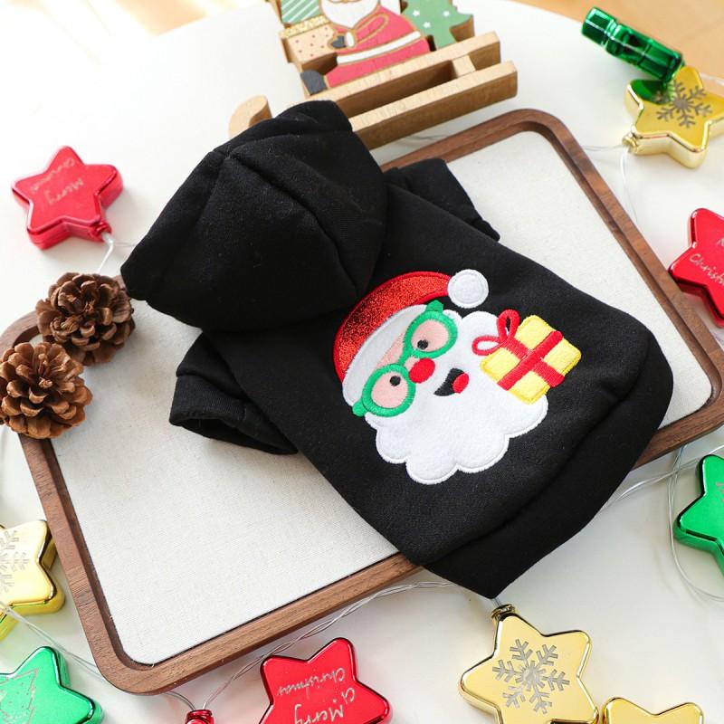 Pet Hoodie Small Dogs Cats Winter Christmas Santa Style Casual Clothing XS To XL