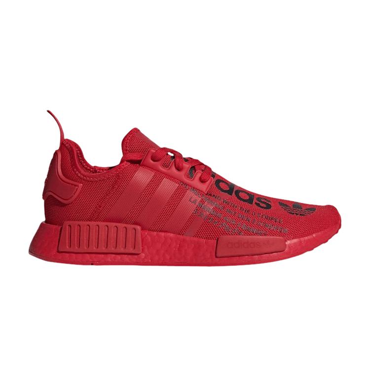 

adidas NMD_R1 Big Logo Print Unisex Sneakers Red FX4358