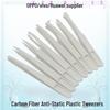 Plastic Anti-Static Tweezers Set: Pointed, Flat, Round, Black & White - Model 93303
