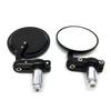SZYUMO 22mm Universal Motorcycle Bar Mini Mirror Set for Easy Round Shape Mirrors, Scooters, Installation, (Black)