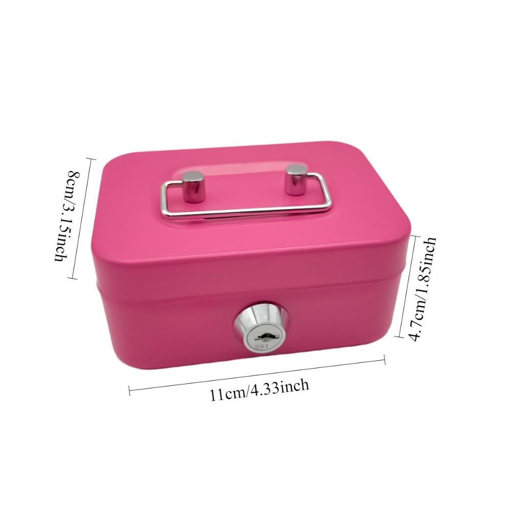 Nou Creativ Portabil Pușculiță Cutie de Depozitare Mic Mare Cutie de Bani cu Cheie