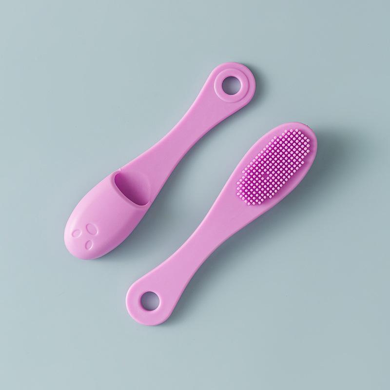 Mini Silikon Mitesser Akne Reinigungsbürste Weiche Haare Make-up Pinsel Schönheit Gesichtsreinigung Nasenporen Bürste Reinigung Fingerlinge