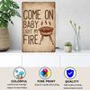 Dad's BBQ Party Metal Tin Plaque Retro Tin Signs Barbecue Rules Slogan Plate Vintage Grill Poster Yard Garden Kitchen Wall Decor