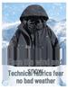 Unisex Silver Fox Fleece 3-in-1 Windbreaker, Detachable Two-Piece Velvet-Thickened Hiking Jacket for Couples