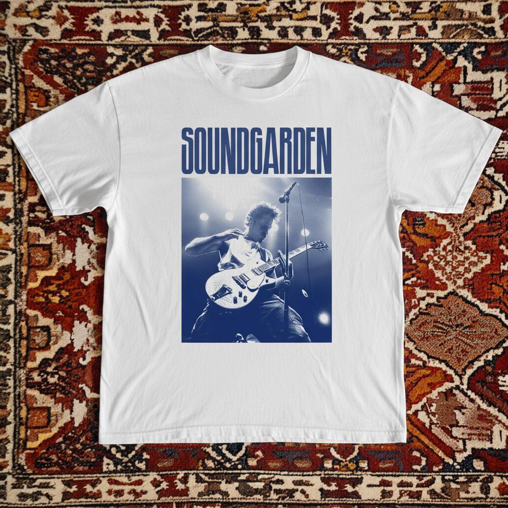 Soundgarden T-Shirt Vintage Style Unisex Black S-5XL New Cotton