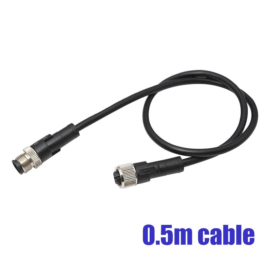 M12-5 Core Female Straight Head To Male Straight Head Wire with A Metal Casing of 0.5~4 Metres Long Double Ended Wire NMEA2000