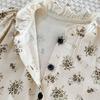 Ins Spring Baby Girl Doll Collar Printed Princess Jumpsuit Fresh Style Baby Girl Photo Shoot Romper