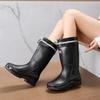Fashion Women's Rain Boots Fashion Waterproof Shoes for Women High Quality Anti-slip Work Boots Comfor Platform Women Boots botas mujer