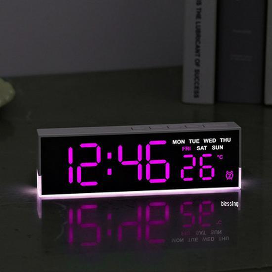 9-inch Multifunctional LED Alarm Clock with Cross-border Features