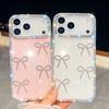 Apple 17AIR Mobile Phone Case Glitter Bow Is Suitable for Iphone17promax Transparent 17Pro Anti-drop Hard Case
