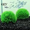 Non-toxic Aquarium Plants Artificial Water Plant, Natural Color Dense Grass Shape Plants, Soft Plant With Base Plastic Fake for Fish Tank Decoration
