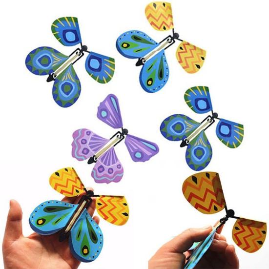 Toy Surprising Exquisite Iron Wind Up Butterfly Tricky Toy for Birthday