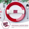500Pcs Disposable Paper Napkin Rings Minimalist Napkin Bands for Utensils Chopsticks Silverware Wrapping Bands Restaurant Hotel