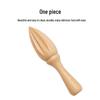 Unpainted Solid Wood Lemon Juicer - Portable Beech Cone Squeezer