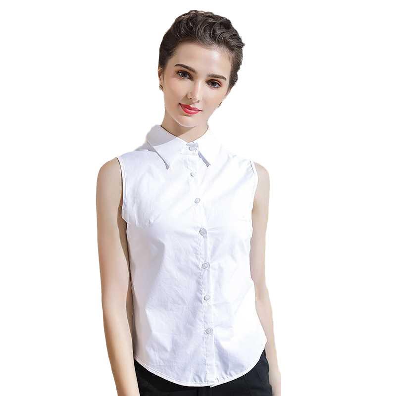 Women's Korean-Style Wrinkle-Resistant Sleeveless Shirt - Easy Wash, Versatile Layering Piece for Autumn/Winter