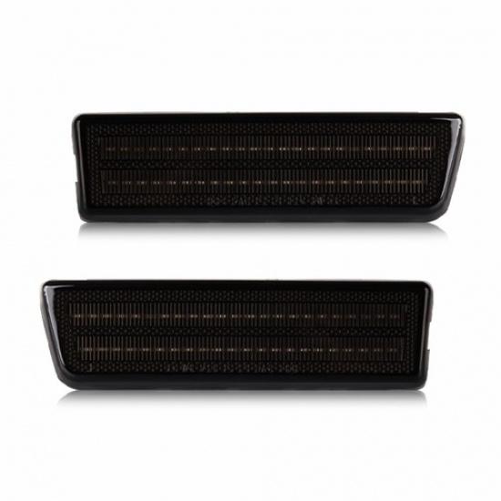 For 2010-13 Ford Transit Connect Red Fender LED Side Marker Light Lamp Smoked