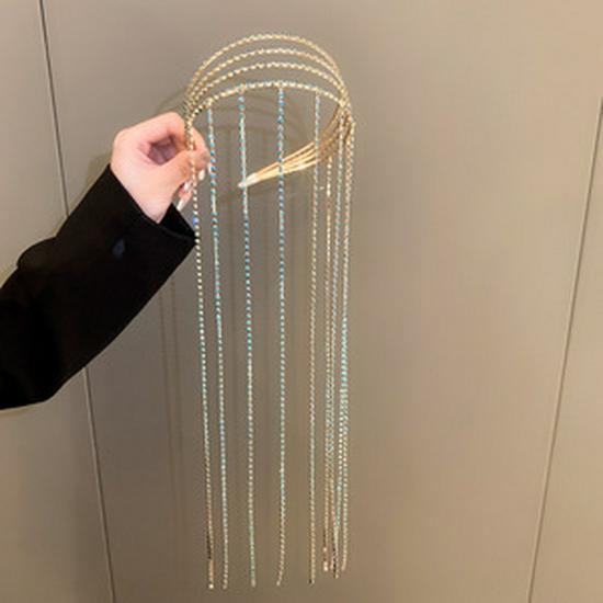 Fascia colorata con diamanti scintillanti: Accessorio di moda alla moda