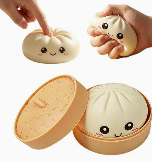 Dumpling Squishies Carries a Soft and Non Stick Hand Squeezing Rebound Toy with You