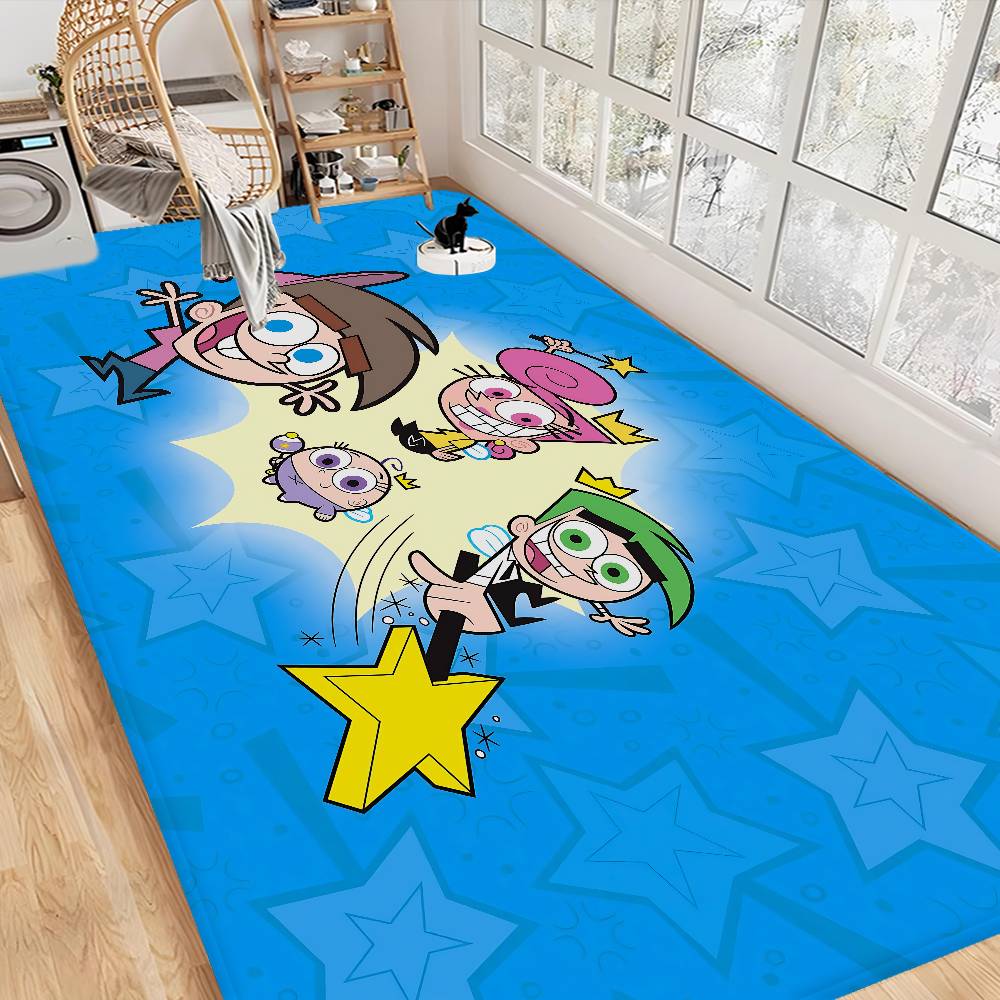Cartoon The F-Fairly O-OddParents Entrance Door Mat Washable Non-Slip Living Room Sofa Chairs Area Mat Kitchen Welcome Doormat